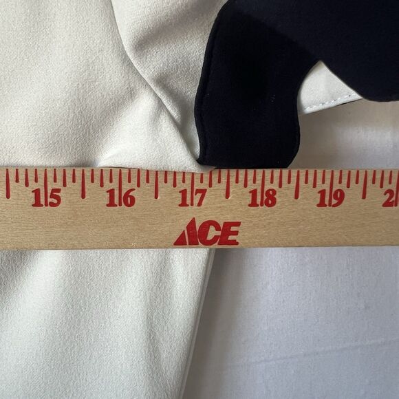 DKNY size 8 Colorblocked Zip front Fit & flare knee length dress Navy White - Picture 7 of 7